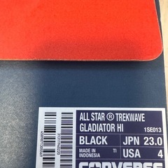 新品未使用　コンバース TREKWAVE GLADIATOR HI BLACKの画像