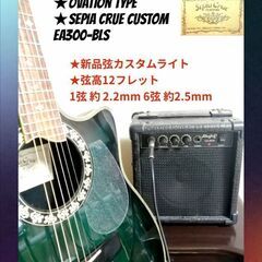 ★Ovation タイプ★Sepia Crue custom EA300-BLSの画像
