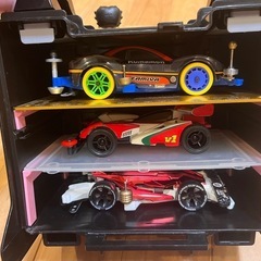 （新品）ミニ四駆ポータブルピット3台収納パーツ