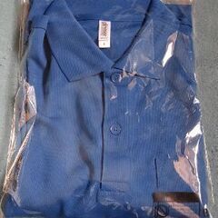 【新品】ユニセックス　ポロシャツ　青