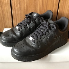 【NIKE】エアフォース1 ブラック　26.5