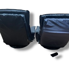 美品/レザー調リクライニング回転座椅子の画像