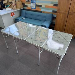 店頭引き渡し 中古 SOUTH FIELD 折り畳みテーブル 4つ折り アウトドア キャンプの画像