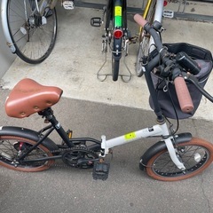 折りたたみ自転車 ホワイト