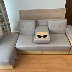 ソファベッドカウチ付き