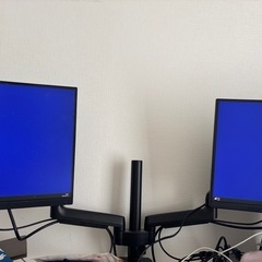 モニター2台＋モニターアーム