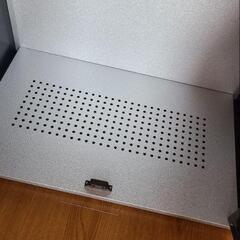 モダン2面開閉ダスト収納庫 幅74.5cm(容量170L)ゴミ箱の画像