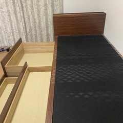 ★収納多数✨シングルベッドの画像