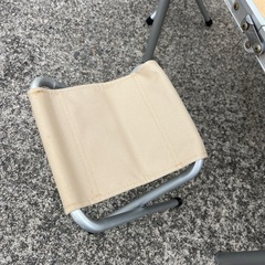 アルミテーブル 椅子セット 小さめ アウトドア用品　折りたたみ式　バーベキューキャンプに　の画像