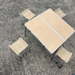 アルミテーブル 椅子セット 小さめ アウトドア用品　折りたたみ式...