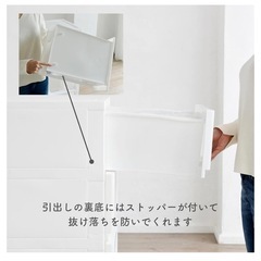 チェスト 5段 ホワイト 衣類収納の画像