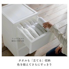 チェスト 5段 ホワイト 衣類収納の画像