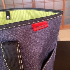 阪神タイガース　トートバッグ　デニム調　ペアクッション付き　応援グッズの画像