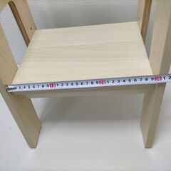 【クローバー】キッズチェア 子供椅子 木製 ２段階調節 250512-3Tの画像