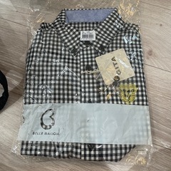 上着　チェックシャツ　長袖　120