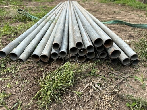 引き取り中はぜかけ棒 500cmはざかけ棒 稲干し棒20本(C)