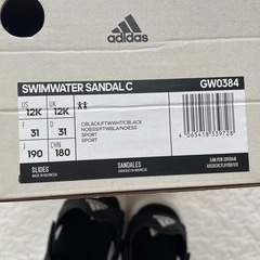 adidas アディダス　サンダル　19㎝の画像