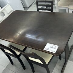 ★ジモティ割あり★  ダイニングセット ブラウン H71×D79...
