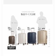 スーツケース　3〜5日用の画像