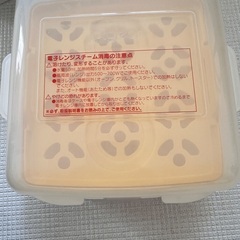 電子レンジスチーム消毒ケースの画像
