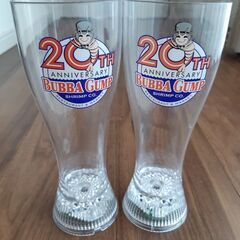 ババガンプ　BUBBA GUMP 光るプラスティックグラス　ペアグラス