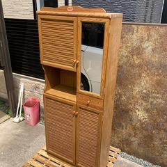 靴箱 玄関収納 鏡付き 