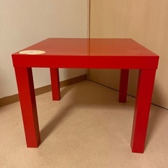IKEA ローテーブル　赤　正方形