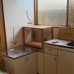 組立式レンジ台、コンロ台