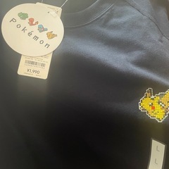 【完売品】スウェT(5分袖) Pokemon GU ピカチュウ Lsizeの画像