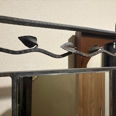 姿見 スタンドミラー 両面 アイアン (シュウ) 竹橋のミラー/鏡の