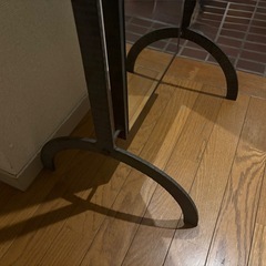姿見   スタンドミラー 両面  アイアンの画像