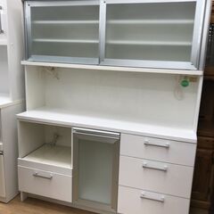 ★ジモティー割あり★KJ9993  食器棚 ホワイト H185×...