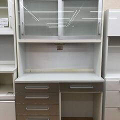 ★ジモティー割あり★KJ9994  食器棚 シルバー H201×...