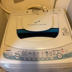 洗濯機 TOSHIBA  AW-60GF(W