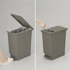 （決定）ゴミ箱 45リットル 45L プッシュ＆ペダル ダストボックスの画像