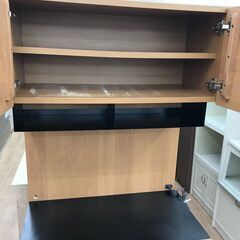 ★ジモティー割あり★KJ9995 unico 食器棚 ブラウン H180×W80×D45 クリーニング済みの画像