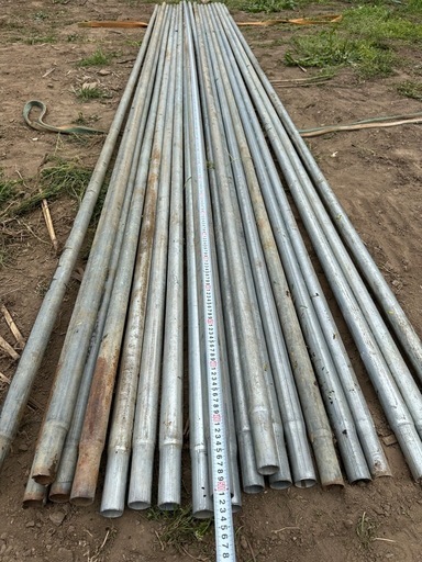 引き取り中はぜかけ棒　500cmはざかけ棒　稲干し棒20本(C)