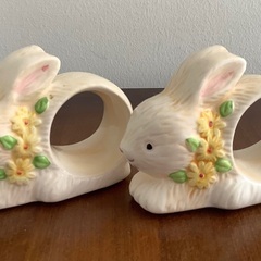 うさぎのナプキンリング　2個セット