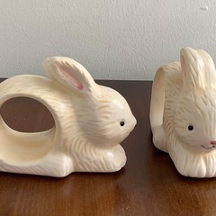 うさぎのナプキンリング　2個セットの画像