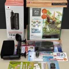 水槽セット GEX150plus ヒーター　スポンジフィルター　温度計
