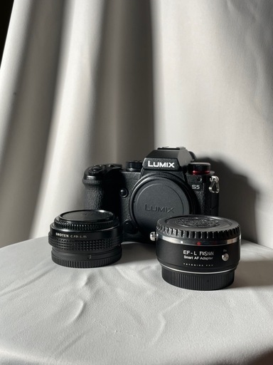 LUMIX S5 ミラーレスカメラ+EF-L・FD-Lマウントアダプタ