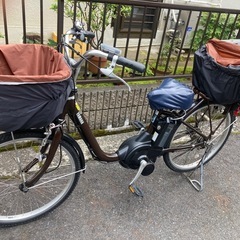 2022年式　24インチ　電動自転車　美品濃い茶色　16万ぐらい...