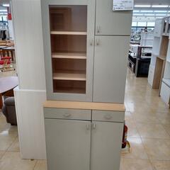 ★ジモティ割あり★  食器棚 グレー H175.5×D45×W7...