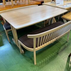 【愛品館八千代店】カリモク　ベンチダイニング3点セット　CU23...