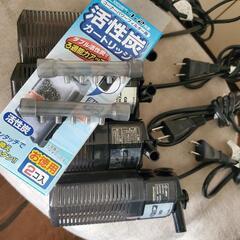 水槽と循環器などの画像