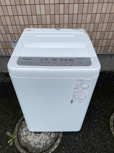 Panasonic 6.0kg 全自動洗濯機 NA-F60B13 2020年製 (ぷるこぎ