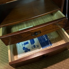 カリモク家具　電話台の画像