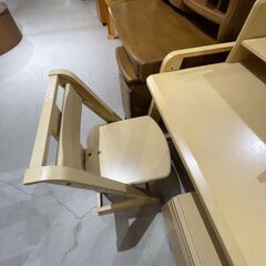 学習机/袖箱/ｲｽ付(No:1255010)※棚連結ﾈｼﾞ無しの画像