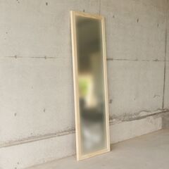 〈新品未使用〉パイン材 姿見 H1800×W600×D30の画像