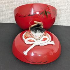 いづめこけし 蓋付き器  漆芸 ボンボン入れ　の画像